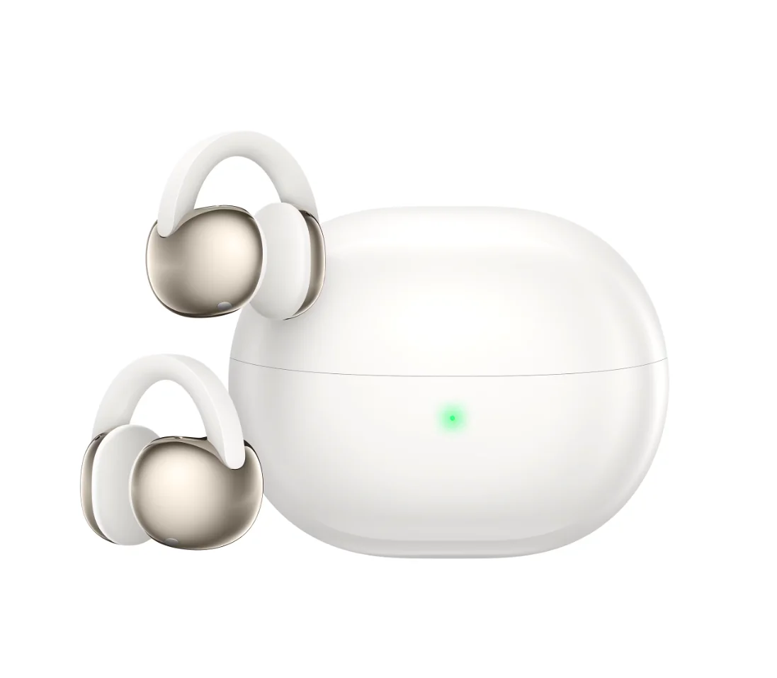 Casti Open-Ear TCL Crystal Clip, True Wireless, Bluetooth, IPX4, Autonomie 36 ore, White Gold TCL