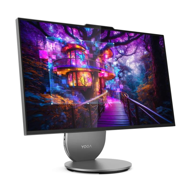 All-in-One Consumer Lenovo Yoga AIO 27IAH10 cu procesor Intel Core Ultra 7 255H pana la 5.1 GHz, 27 inch, QHD, 16 GB, Intel Arc 140T, FreeDos, Grey, 3 ani Garantie Lenovo