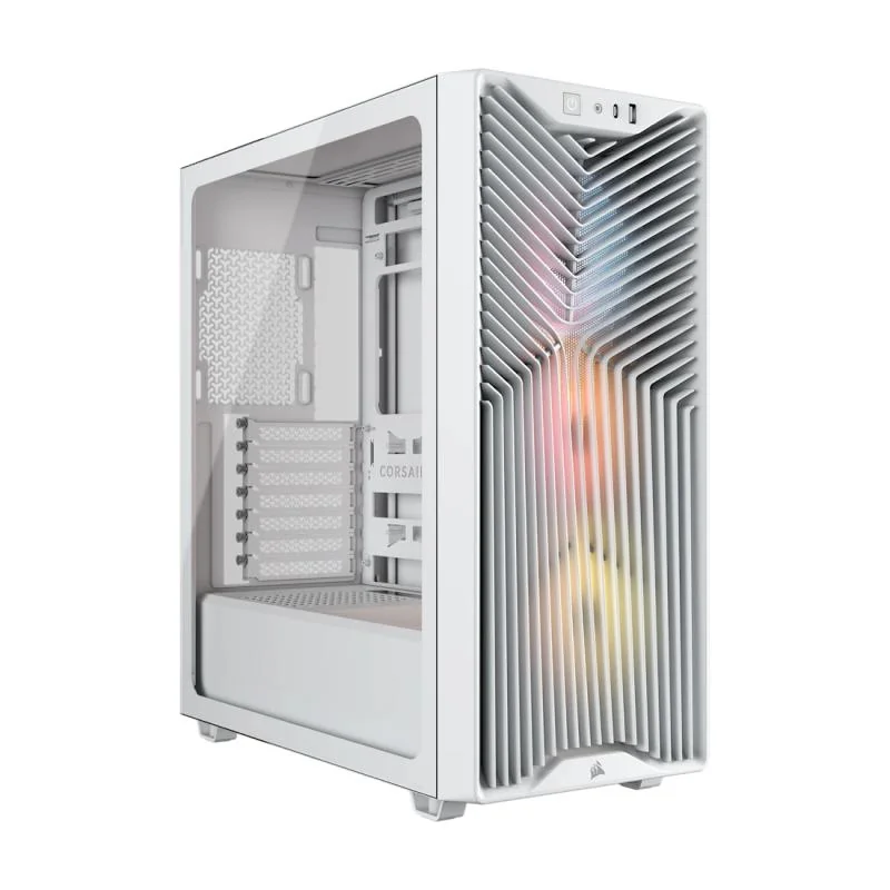 Carcasa CORSAIR 3200D RS ARGB, RGB, Mid Tower, White Corsair
