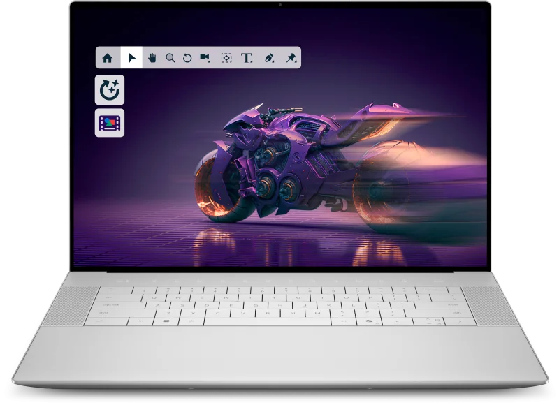 Laptop Consumer DELL 16 Premium DA16250, cu procesor Intel Core Ultra 9 285H, 16.3'' OLED, 64 GB LPDDR5x, 4 TB, NVIDIA GeForce RTX 5070, 8GB GDDR7, Windows 11 Pro, 3 ani Garantie Dell