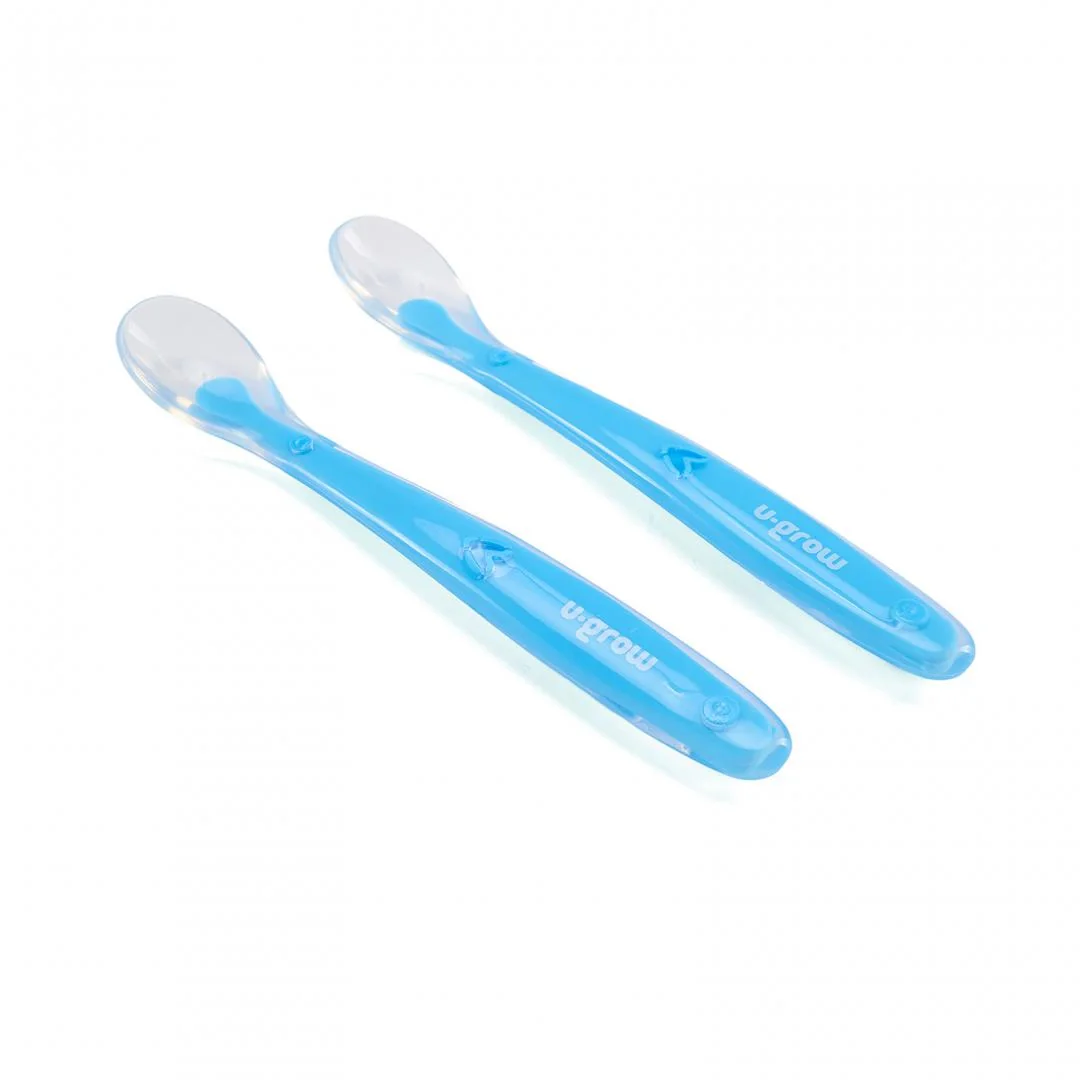 Set 2 lingurite silicon , light blue, U-Grow U-Grow