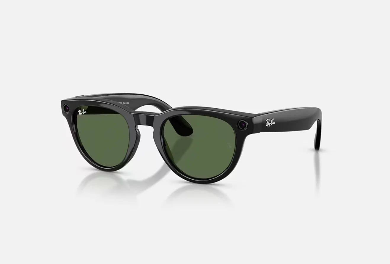 Ray-Ban Meta Headliner Gen 2 AI Glasses Shiny Black/G-15 Green RW4013 601/71 50 Rayban