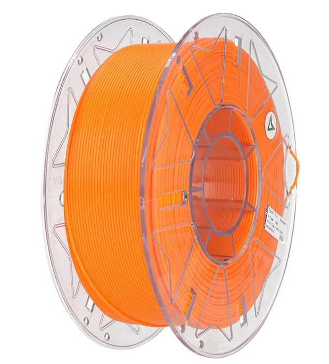HYPER PLA RFID 3D Printer Filament, Orange, Temperatura printare: 200-220 grade celsius, Diametru filament: 1.75mm, Tensile strength: 52.99MPa, Bending strenght:92.38Mpa Dimensiuni rola filament: Diametru 200mm, inaltime 70mm, gaura centrala Creality