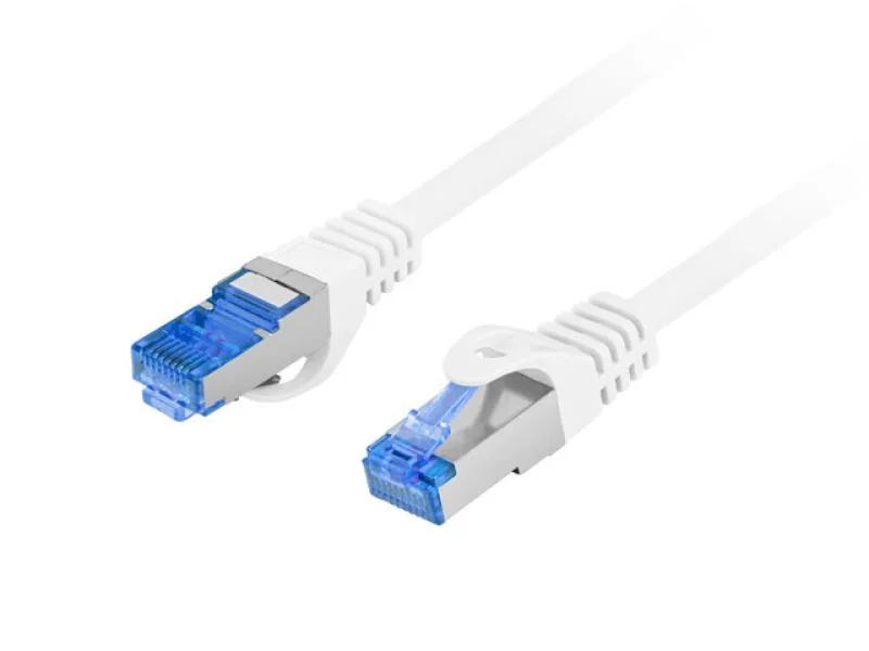 PATCHCORD CAT.6A S/FTP LSZH CCA 2M WHITE FLUKE PASSED LANBERG Lanberg