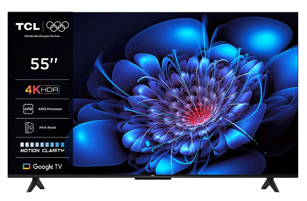 Televizor TCL LED 55P69K, 139 cm, Smart Google TV, 4K, Clasa E TCL