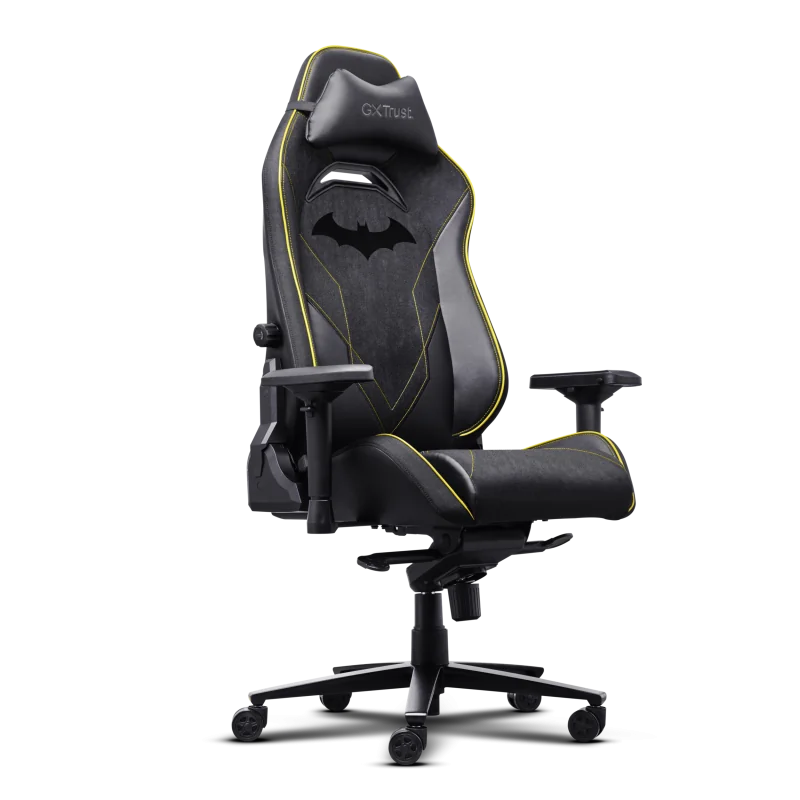 Scaun gaming Trust GXT 721BM Ruya Pro Premium, 5 roti, ridicare pe gaz clasa 4, adjustabil pe inaltime, material piele PU, greutate maxima suportata 150 kg, negru Trust