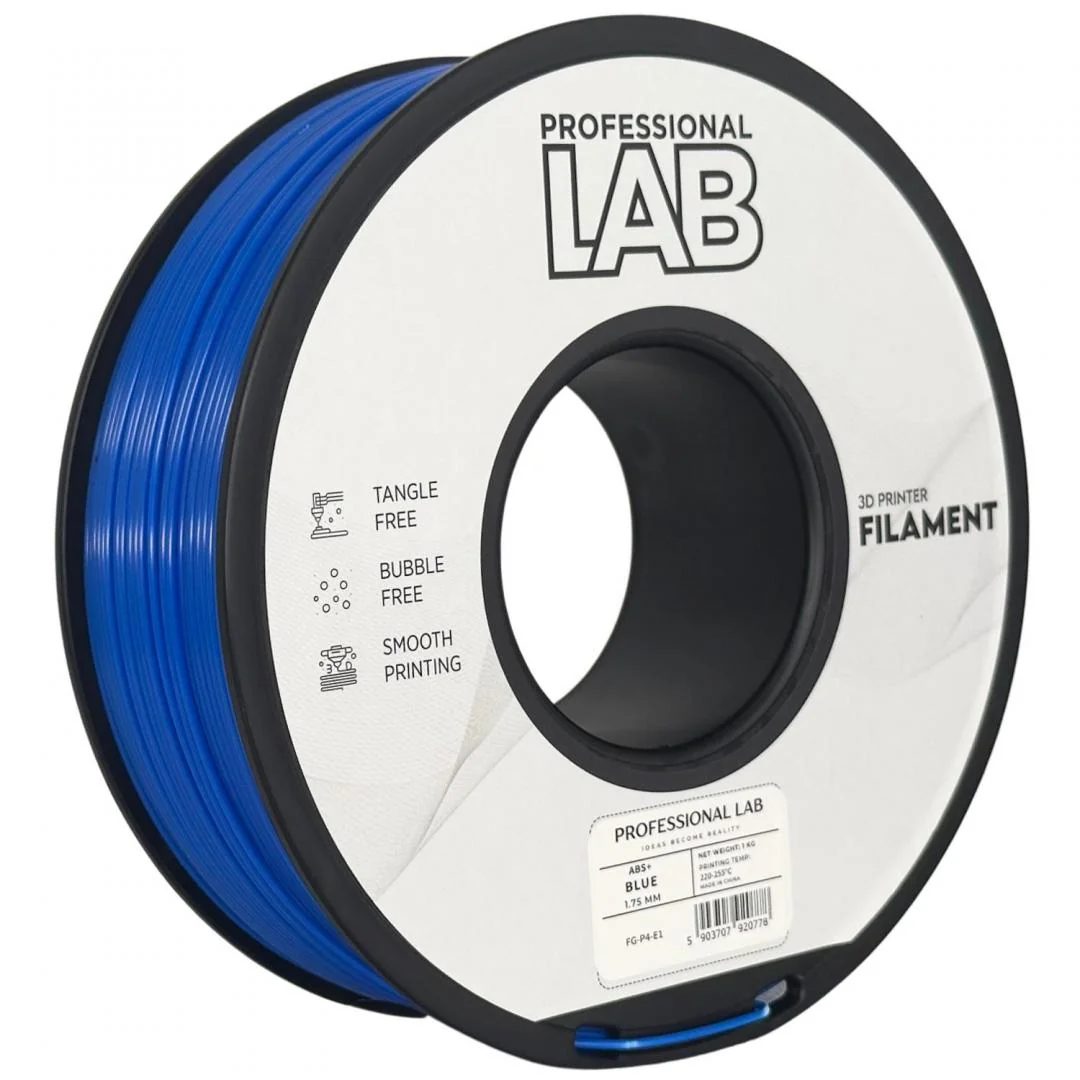 Filament 3D Proffesional Lab, Diamentru 1.75mm, Greutate: 1KG, Culoare: Albastru, Material: ABS+, Temperatura: 220-250c. Professional Lab