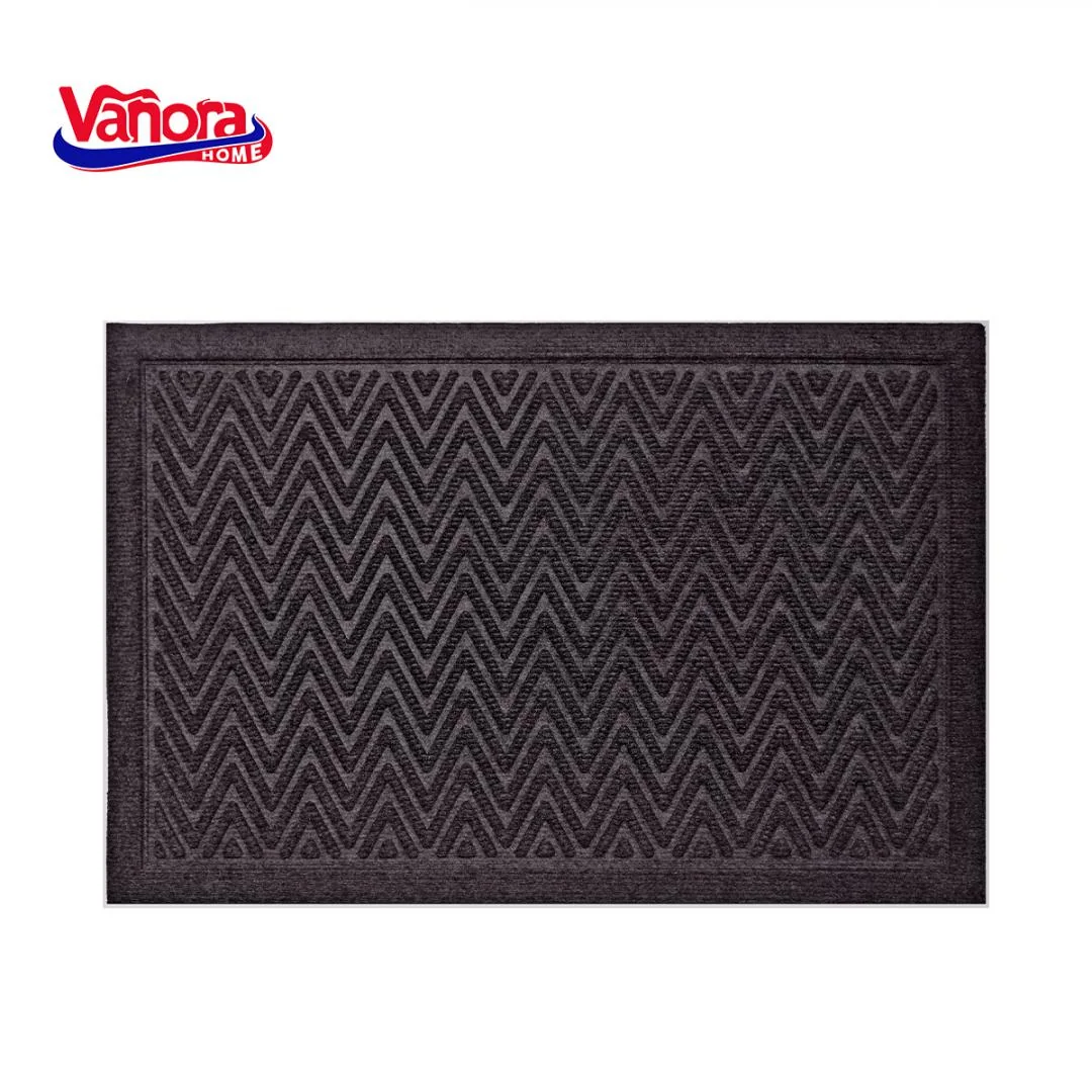 COVORAS INTRARE 40X60 CM TEXTIL+CAUCIUC, CLASSIC NEGRU Vanora