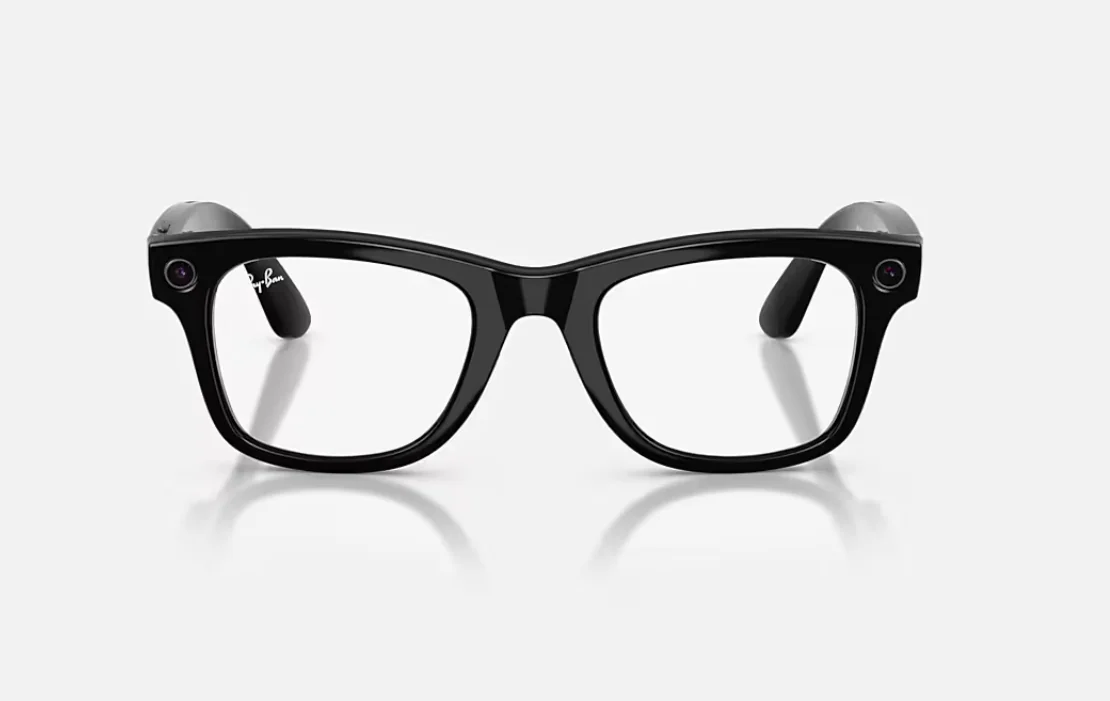 ORW4012 META WAYFARER High Bridge Fit - Shiny Black - Graphite Green Transitions® Gen 2 Rayban