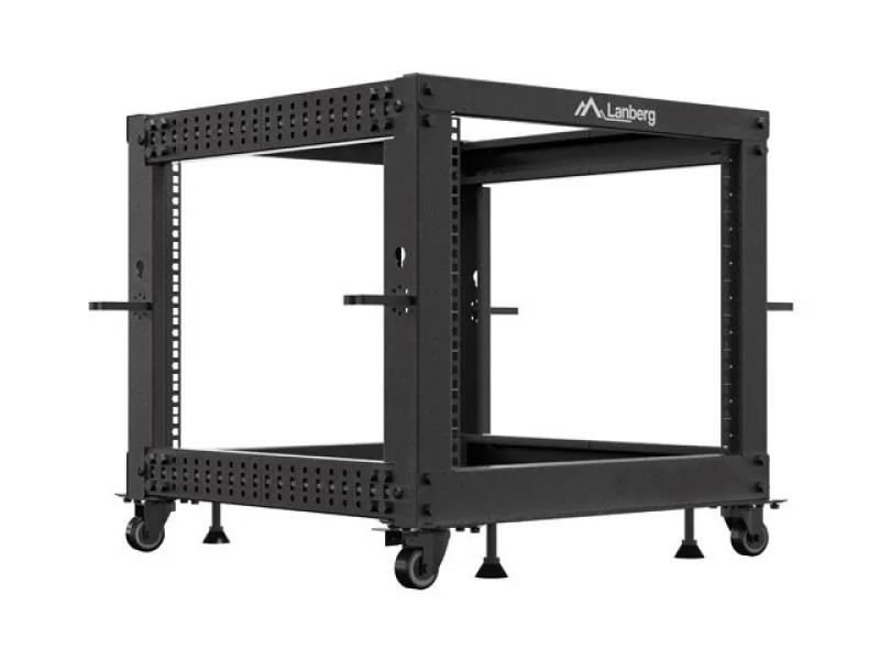 Rack deschis 19" 9U, 600x600β1100 reglabil, negru Lanberg