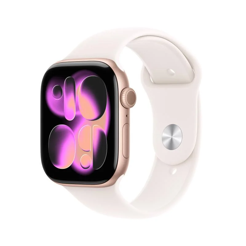 Watch Series 11 GPS 46mm Rose Gold Aluminium Case with Light Blush Sport Band - M/L Apple