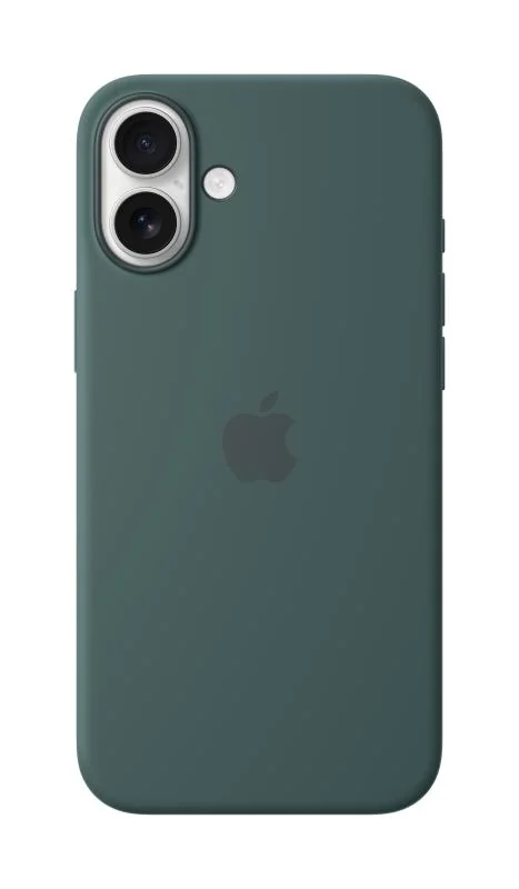 iPhone 16 Plus Silicone Case with MagSafe - Lake Green Apple