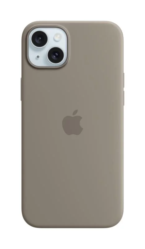 iPhone 15 Plus Silicone Case with MagSafe - Clay Apple