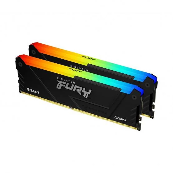 Memorie RAM Kingston FURY Beast RGB, 16GB DDR4, 3600MHz, CL17 Kingston