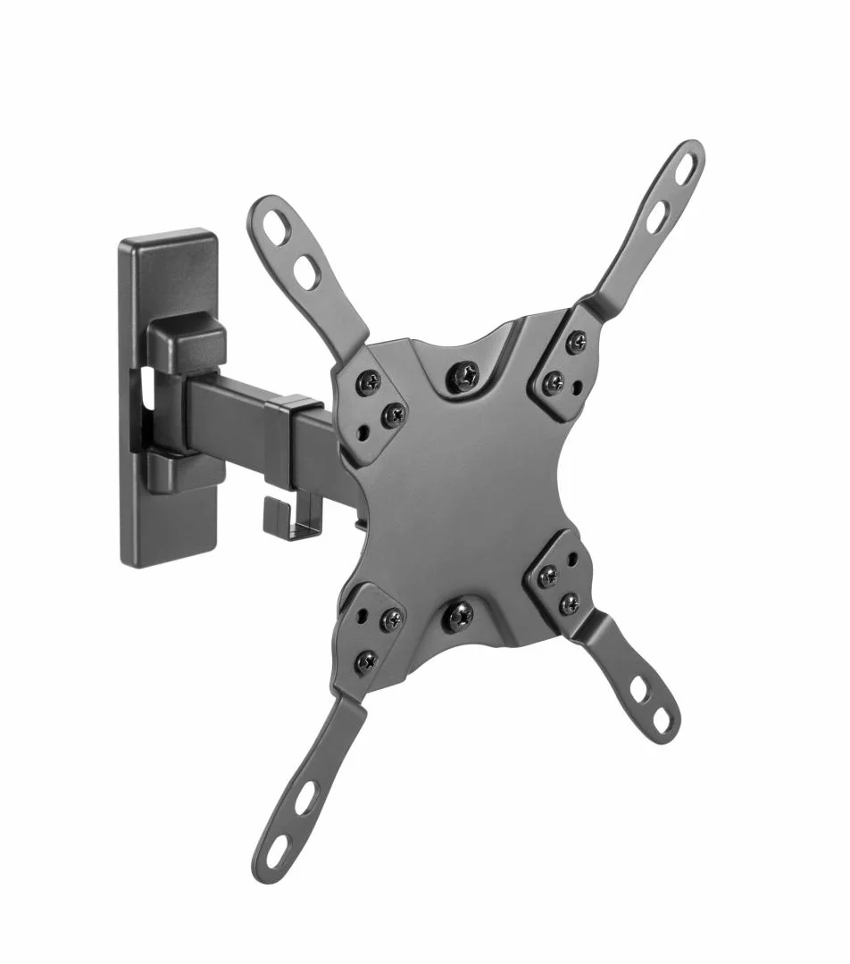 Suport de perete Akai cu inclinatie +5/-12°, diagonala display 13"-42", VESA min. 75x75, VESA max. 200x200, suporta pana la 20kg, distanta fata de perete max 190mm, negru Akai