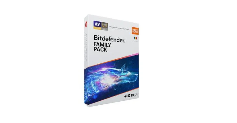 Licenta retail Bitdefender Family Pack - protectie anti-malwarecompleta pentru toata familia, disponibila pentru Windows, macOS, iOS si Android, valabila pentru 2 ani, 15 dispozitive, new. Bitdefender