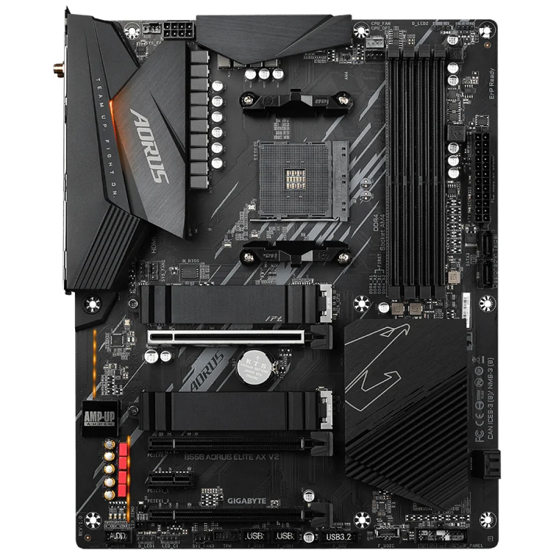 Placa de baza Gigabyte B550 AORUS ELITE AX V2, Socket AM4, DDR4, ATX Gigabyte