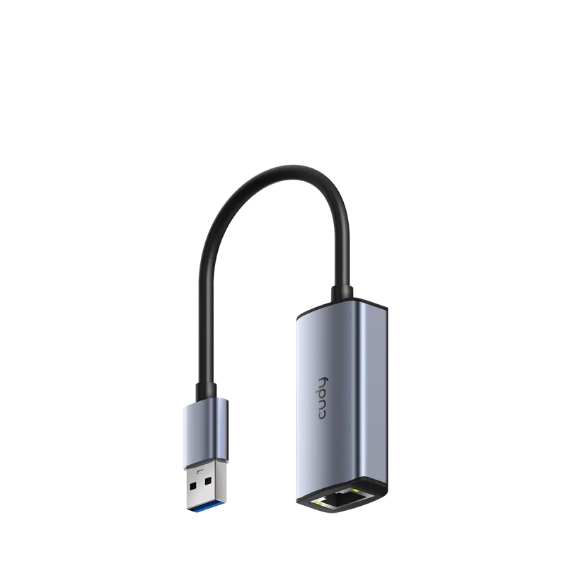 USB-A to 2.5 Gbps Ethernet Adapter, 10/100/1000/2500 Mbps Ethernet Port, 1× 2.5G RJ45 Port, 28.6 g (1.01 oz.) Cudy
