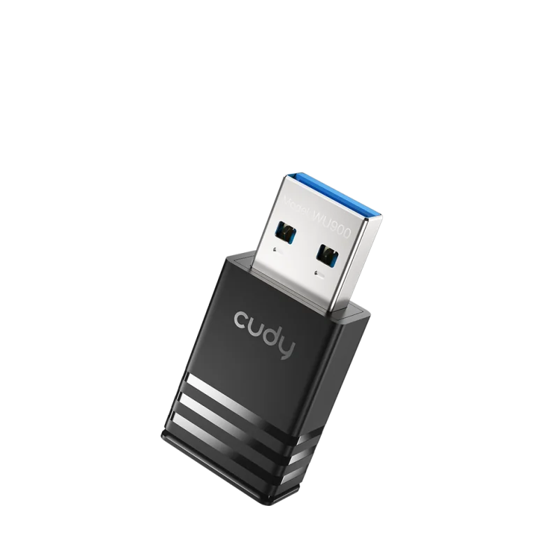 AX900 Dual-Band Wi-Fi 6 USB Adapter, Dual-Band Wi-Fi 6, 600 Mbps + 286 Mbps Wi-Fi 1, 1× USB 2.0 Cudy