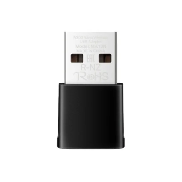 N300 Wireless Nano USB Adapter, IEEE 802.11 b/g/n, 300 Mbps on 2.4 GHz, WPA/PSK, WPA2-PSK, WPA3-SAE Mercusys
