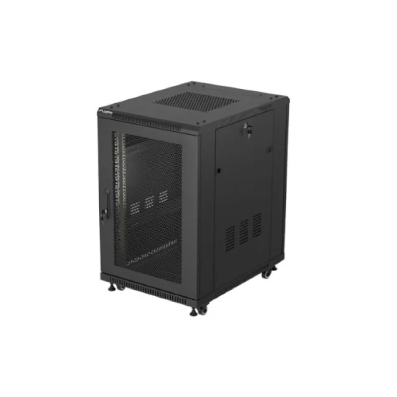 Dulap rack 19" perete 18U/600X800 FLAT PACK WITH MESH DOOR, self- assembly, greutate maxima suportata 800 kg, RAL color RAL9004 Lanberg