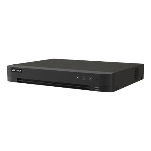 DVR AcuSense 4 ch., 4K + 4 ch. IP 4K, Audio bidirectional, Alarma, 1U - HIKVISION iDS-7204HTHI-M1-XT(4A+4/1ALM) Hikvision