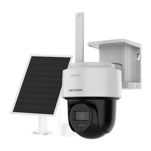 Camera PT 4G 4MP cu panou solar, lentila 4mm, IR 30m, WL 30m, Audio, IP66 - HIKVISION DS-2CFSP4-4G-4mm Hikvision