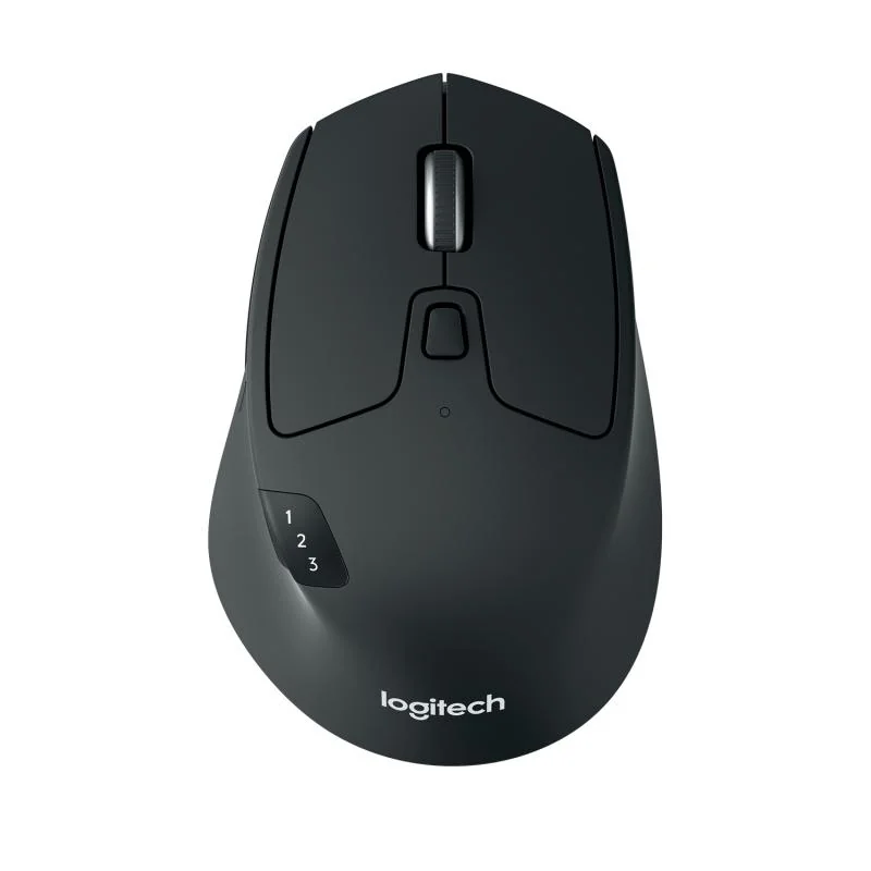 Mouse wireless optic Logitech M720 Triathlon, rezolutie 1000 DPI, butane/rotitte 8/1, interfata nano USB, negru Logitech