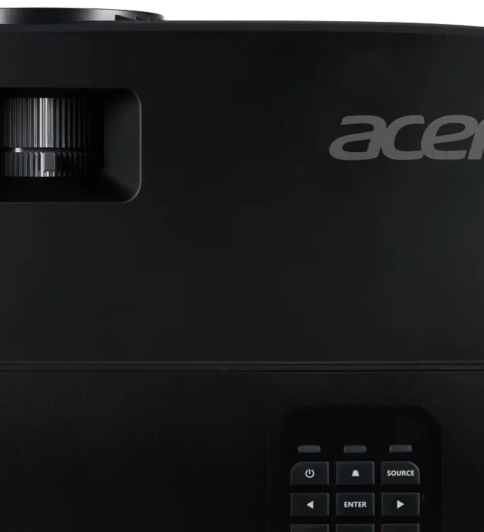 Videoproiector Acer X1229, XGA 1024* 768, up to WUXGA 1920*1200, 4.800 lumeni, 4:3/ 16:9, 20.000:1, dimensiune maxima imagine 300'', distanta maxima de proiectie 12m, boxa 3W, lampa 5.000 ore/ 20.000 ore ExtremEco, 2.4 kg, D-sub, composite video, 2*HDMI,