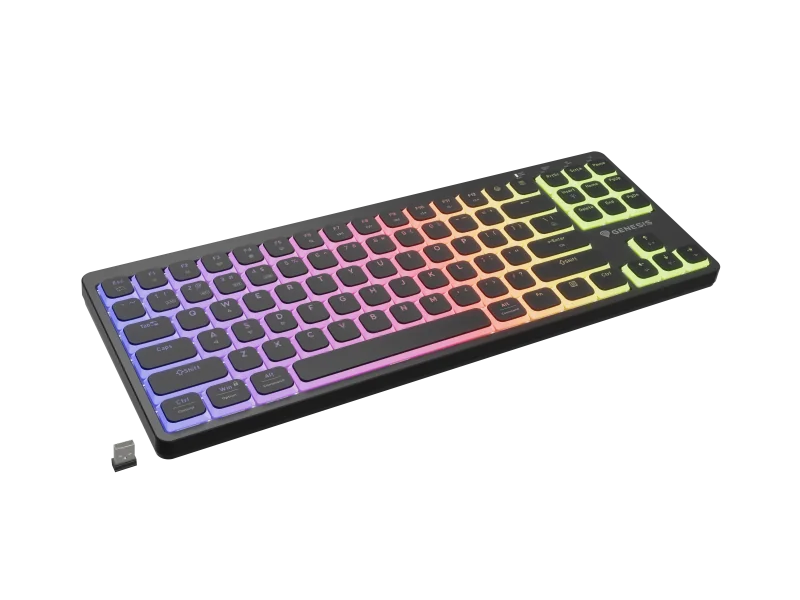 Tastatura Mecanica Gaming GENESIS Thor 430 TKL Wireless, RGB, Wireless, negru Genesis