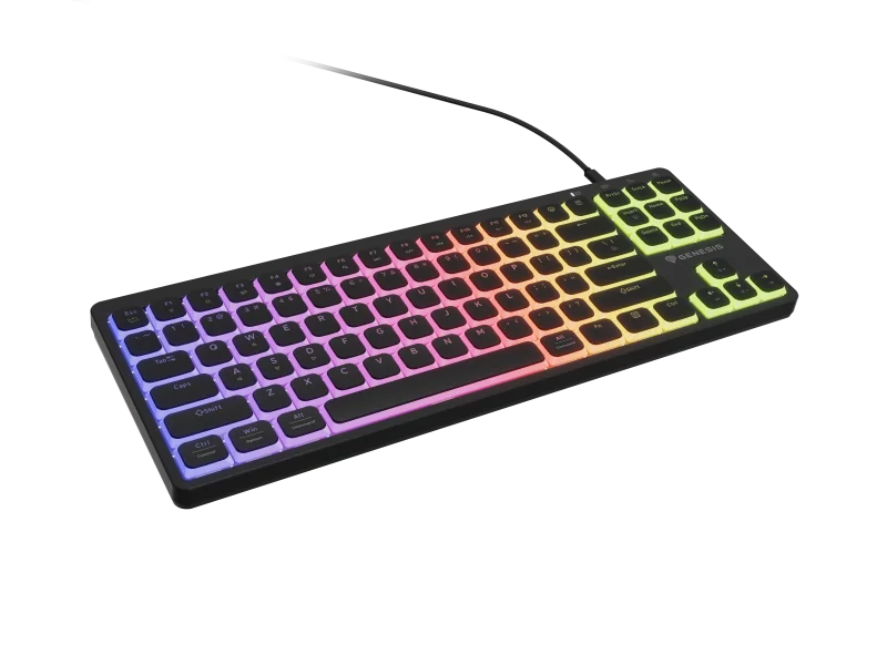 Tastatura Mecanica Gaming GENESIS Thor 430 TKL, RGB, USB, negru Genesis