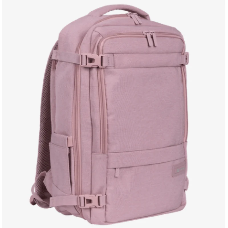 Rucsac laptop Natec CAMEL LITE, numar compartimente 3, pentru laptopuri cu diagonala de 15.6", capacitate 19 L, material Polyester 600D, roz Natec