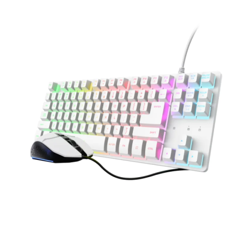 Kit mouse + tastatura Trust GXT 798TW 2-IN-1, alb Trust