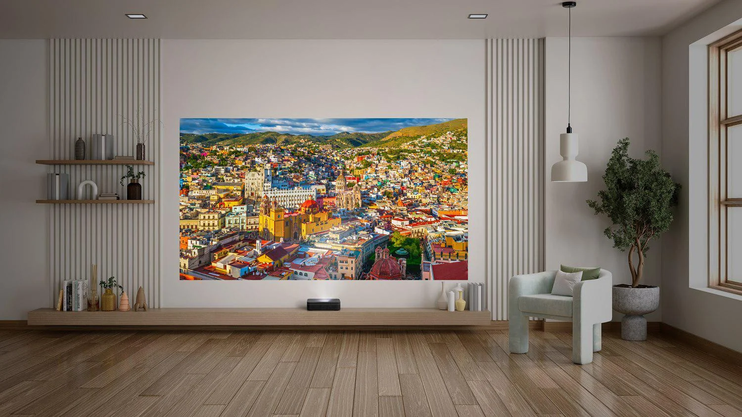 Videoproiector Optoma Photon Go, FHD 1920*1080, 650- 1200 lumeni, 800:1, 16:9/ 4:3, dimensiune maxima imagine 100'', laser 20.000 ore, distanta ultra scurta de proeictare, maxim 0.4m, HDMI, USB-C power, USB-A power 1A, 1 x S/PDIF, RJ45, WiFi 5GHz / Optoma