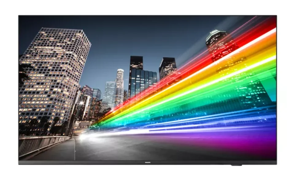 TV signage Philips 55โ B-Line, 4K UHD, Chromecast built-in, Google PlayStore, DVB-C/T/T2 Tuner, HDMI, Scheduler, Auto on/off, Crestr onConnected Certified v2, Neets/Extron compatible, CMND Create &Control Philips
