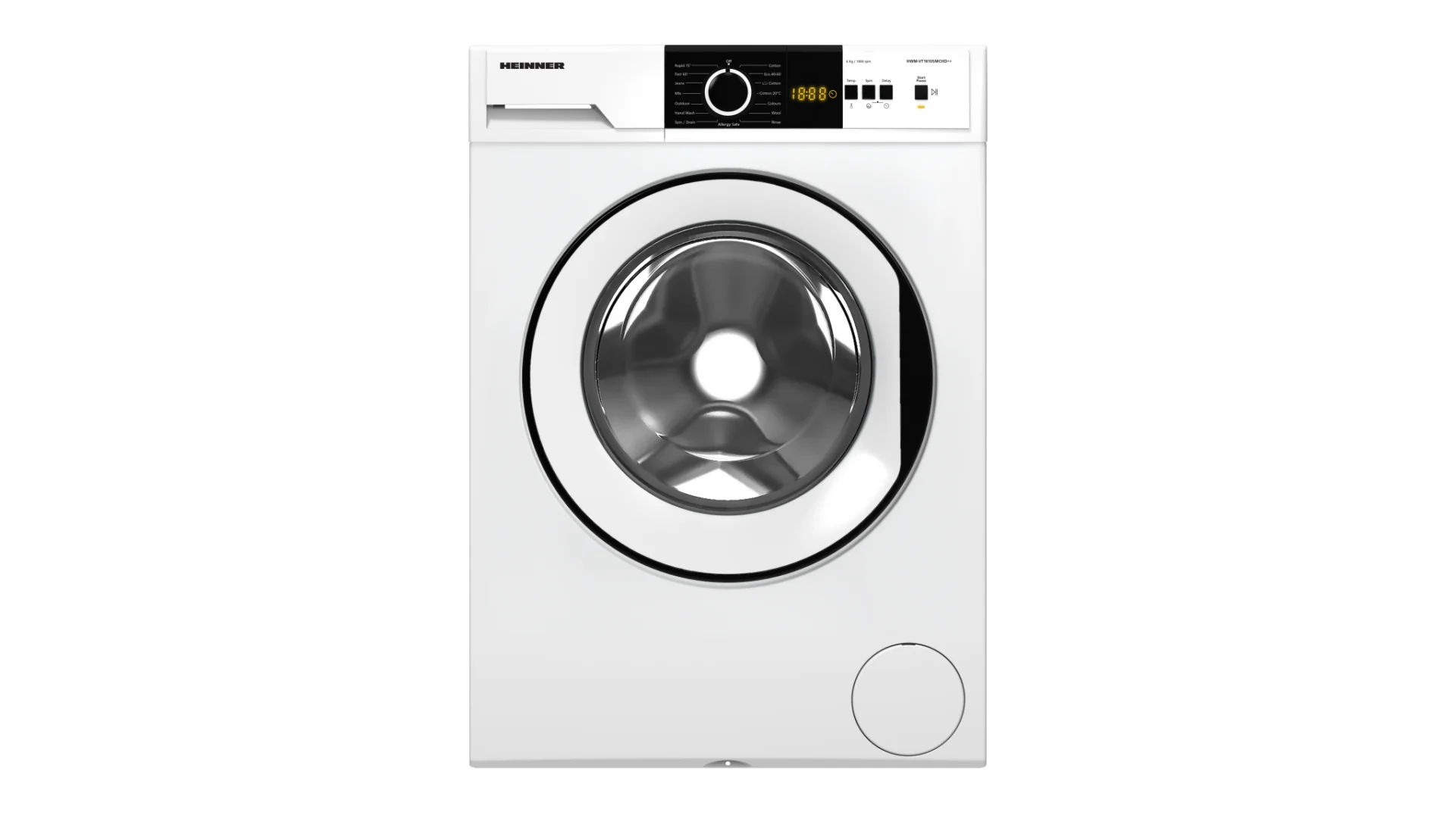 Masina de spalat rufe HEINNER HWM-VT1610SMCHD++, 6 kg, 1000 rpm, Clasa: D, Alb Heinner