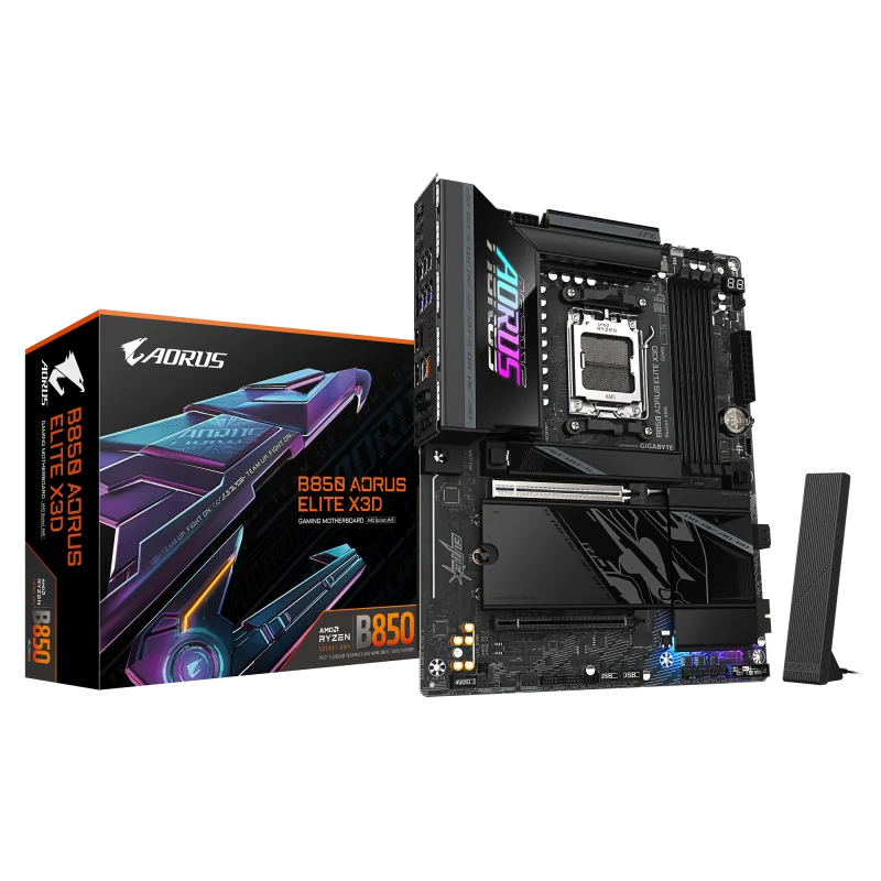 Placa de baza Gigabyte B850 AORUS ELITE X3D, Socket AM5, DDR5, ATX Gigabyte