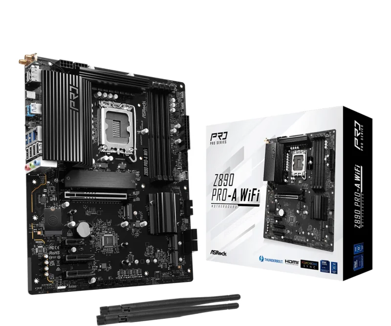 Placa de baza ASRock Z890 Pro-A WiFi, Socket 1851, DDR5, ATX Asrock
