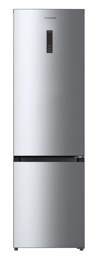 Combina frigorifica HEINNER HCNF-HM377INVXC, No Frost, 377 l, Clasa C, Compresor inverter, Aspect inox Heinner