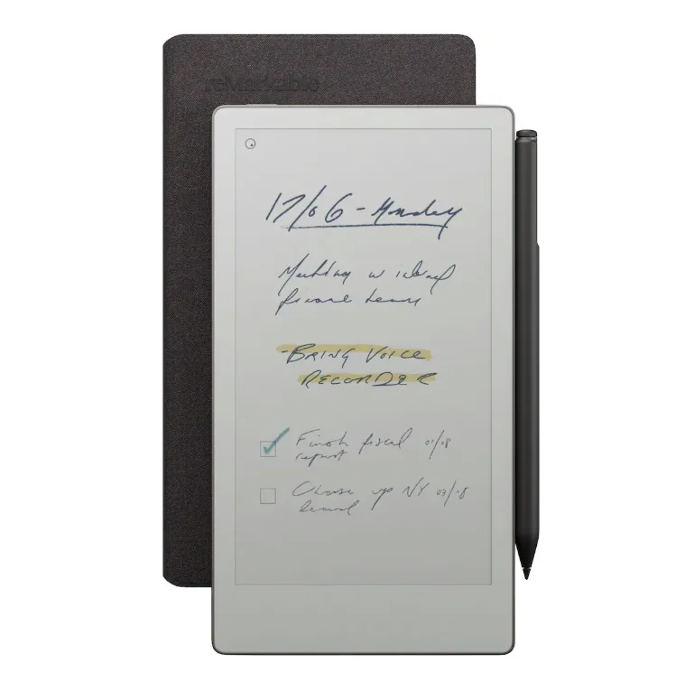 Paper Pro Move with MarkerPlus + BookFolio Premium Leather (Black) Remarkable