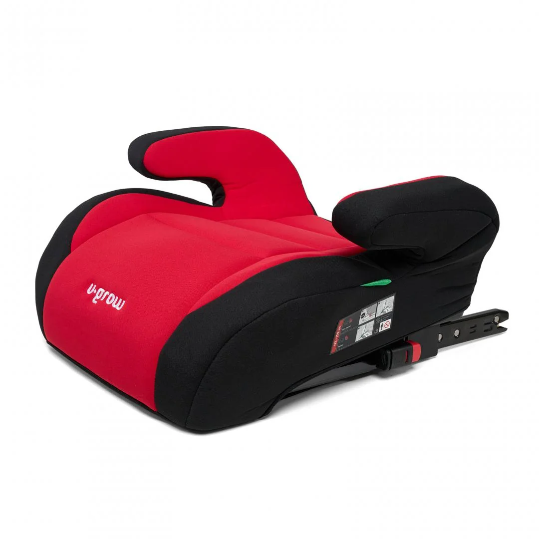 Inaltator auto 125-150, omologare R129 cu isofix , negru/rosu, U-Grow U-Grow