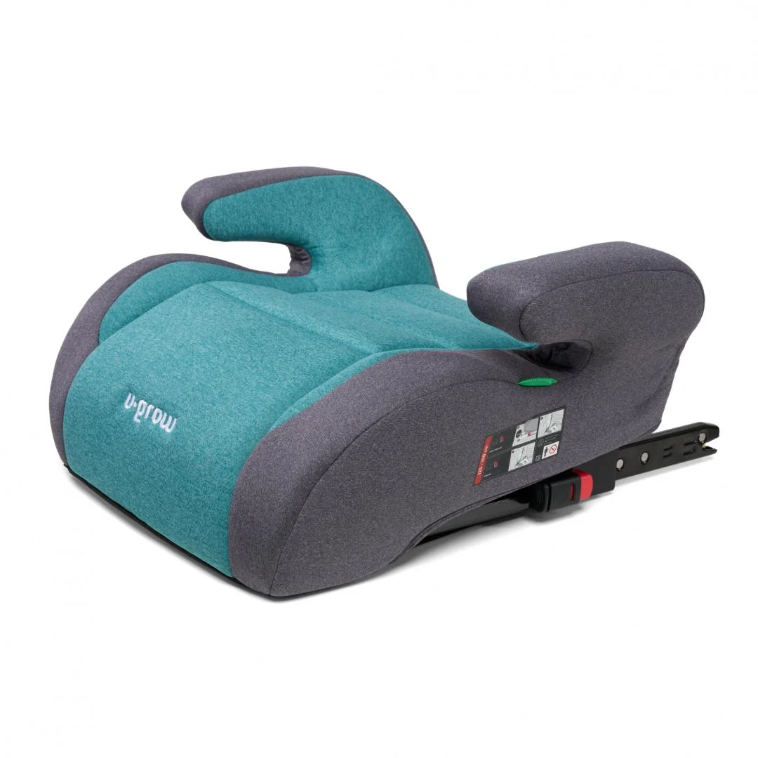 Inaltator auto 125-150, omologare R129 cu isofix , verde/gri, U-Grow U-Grow