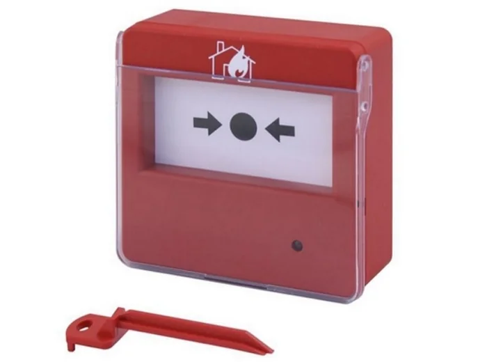 BUTON DE INCENDIU ROSU, CU LED DE STARE Fireclass