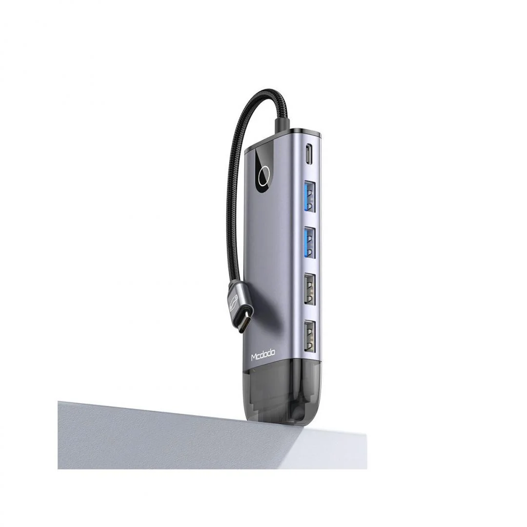 Multihub 10 in 1 Type-C Grey (USB 3.0 x 2+HDMI+PD+LAN+TF+SD+USB 2.0 x 2+VGA) Mcdodo