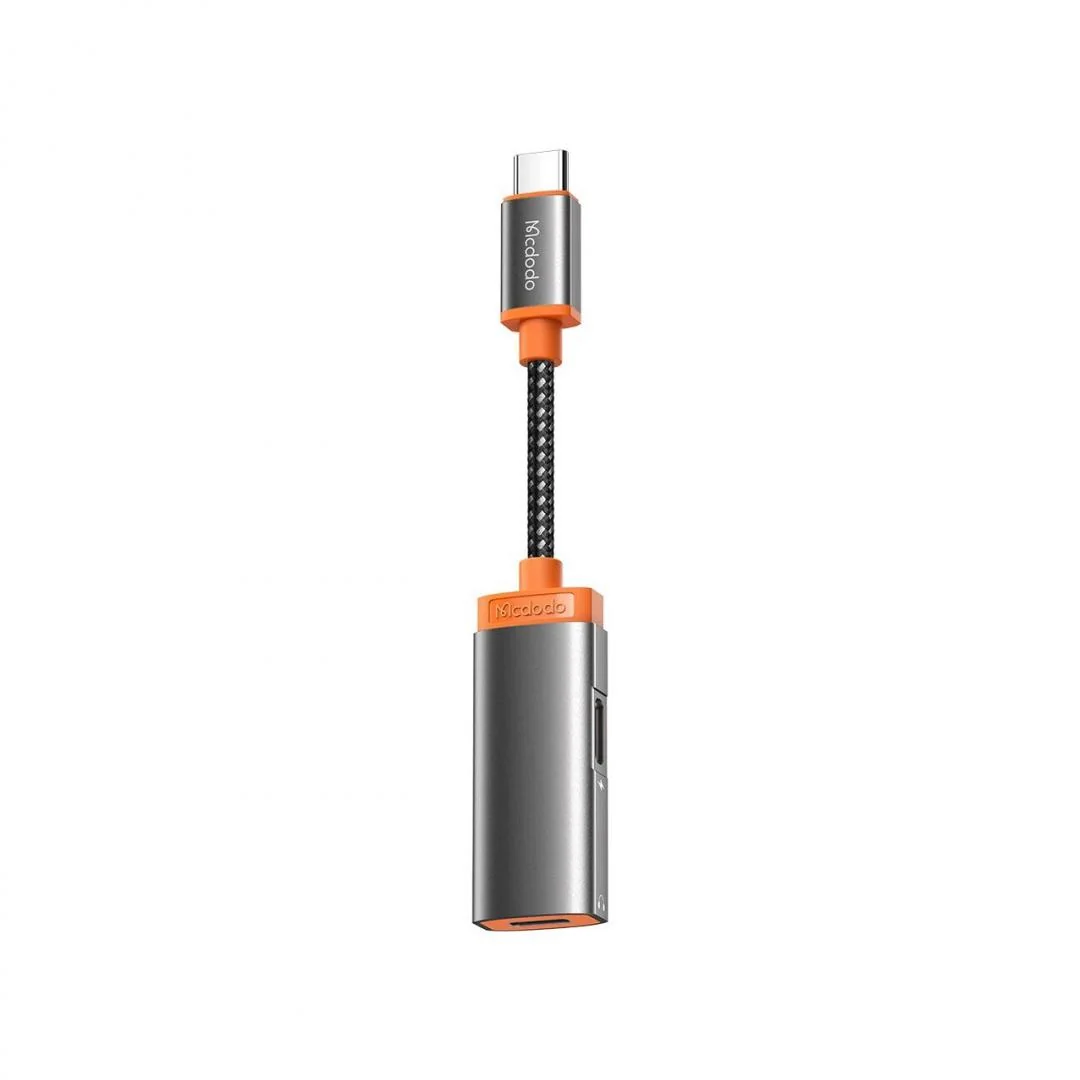 Adaptor Oryx Series Type-C la Dual Type-C PD, 60W Black (audio + incarcare) Mcdodo