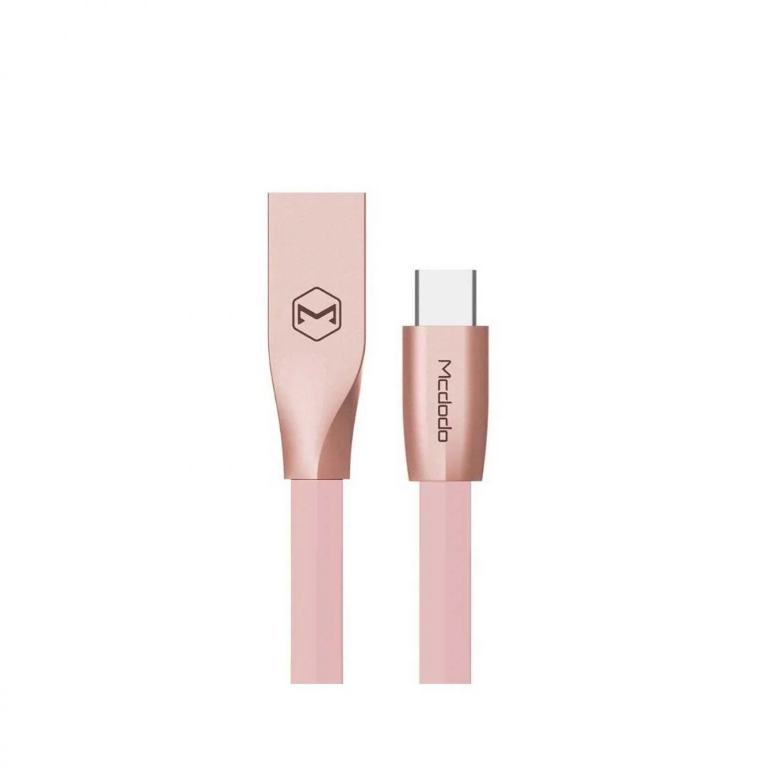 Cablu Zn-Link Rose Gold Type-C Pink (1.5m, 2.4 Amax) Mcdodo