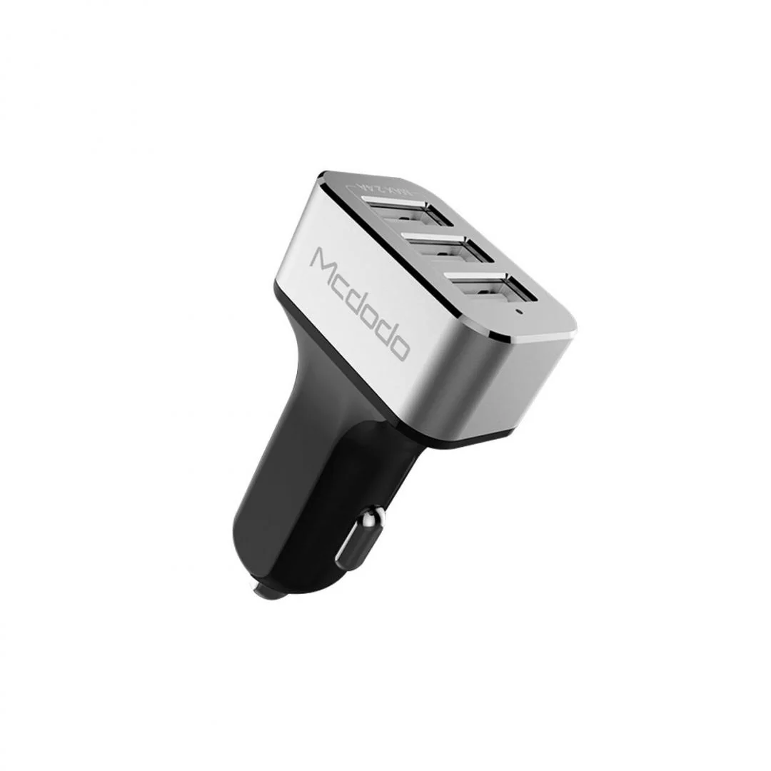 Incarcator Auto 5.2A Triplu USB Grey (5.2A max total, 2.4 max per port) Mcdodo