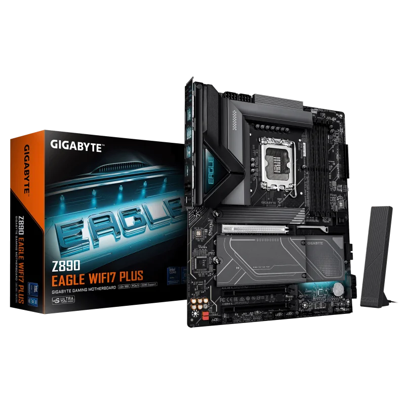 Placa de baza Gigabyte Z890 EAGLE WIFI7 PLUS, Socket 1851, DDR5, ATX Gigabyte