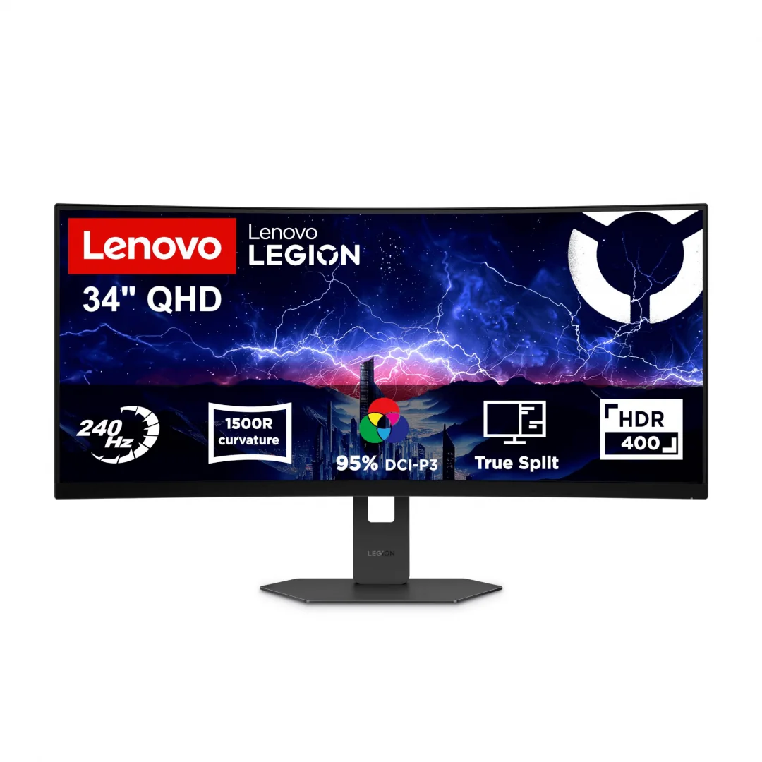 Monitor Gaming LENOVO Legion 34W-2c, 34", 3440 x 1440 pixeli, Black, 3 ani Garantie Lenovo