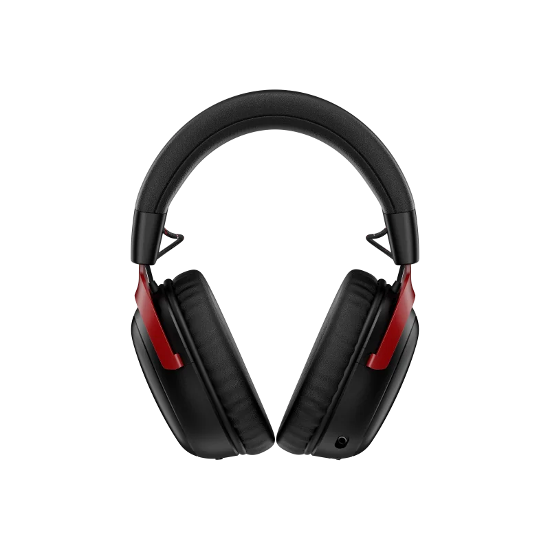 Casti gaming HyperX Cloud III S Black-Red, autonomie pana la 120 ore, timp incarcare 5 ore, DTS Headphone:X Spatial Audio, drivere 53mm, microfon detasabil cu metal mesh, noise cancelling si indicator LED, jack 3,5mm/USB-C/USB-A, cupe cu spuma cu
